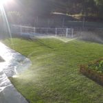Instalación césped artificial en jardín